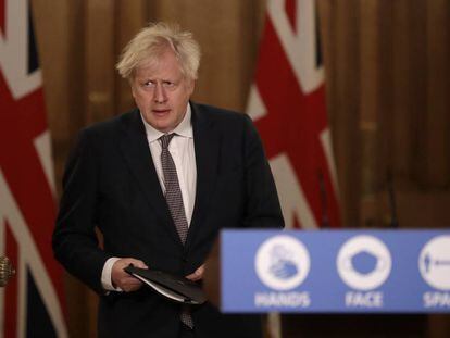 El primer ministro británico, Boris Johnson, el 15 de diciembre 