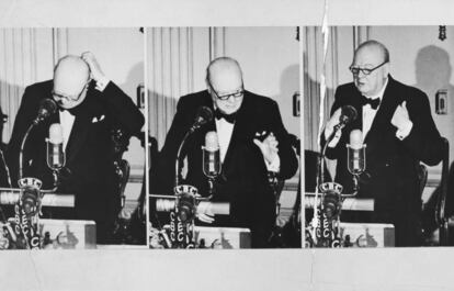 Instantáneas de un discurso de Winston Churchill
