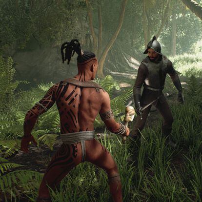 Un fotograma del videojuego 'Ecumene Aztec', desarrollado por Giantscraft Games.