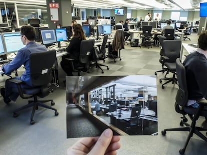 La redacción de EL PAÍS en Madrid.