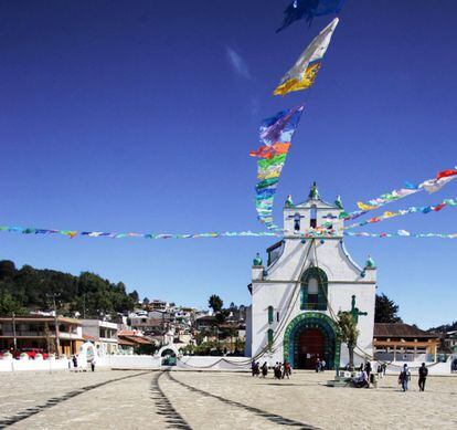 Iglesia de San Juan Chamula, el pueblo indígena de los tzotziles.