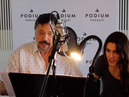 Carlos Bardem y Adriana Ugarte graban la segunda temporada de 'Guerra 3'.