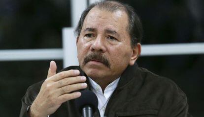 El presidente nicaragüense Daniel Ortega, en un acto en 2013.