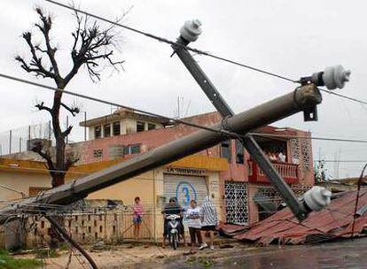 Daños producidos ayer por el paso del Dean en la ciudad de Chetumal, en el Estado de Quintana Roo.