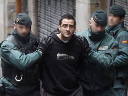 I&ntilde;igo Zapirain, tras su detenci&oacute;n el 1 de marzo de 2011.