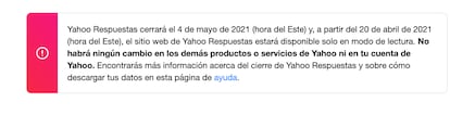 Cierre Yahoo Respuestas