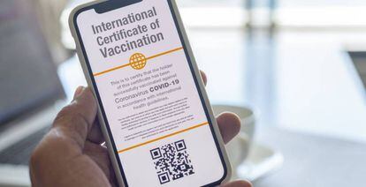 Certificado internacional digital de vacunación contra el Covid-19. GETTY IMAGES