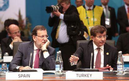 Mariano Rajoy, durante la sesi&oacute;n plenaria de la Cumbre.