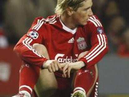El jugador del Liverpool Fernando Torres