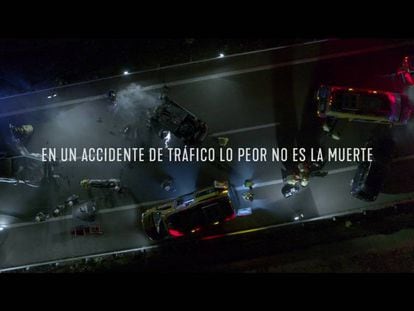 Primer spot ("muerto") de la nueva campaña de la DGT: "En un accidente de tráfico lo peor no es la muerte".