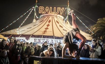 Carpa del circo Raluy, en 2013.