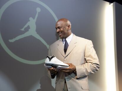 Michael Jordan, en una imagen de archivo tomada durante una presentación de la marca a la que da nombre.