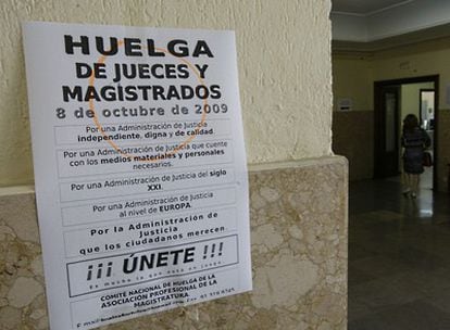 Tres de las cuatro asociaciones de jueces se desmarcan de la convocatoria de huelga de la APM, que no secundó la anterior.