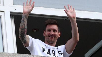 El futbolista Lionel Messi, en París