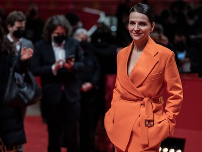 La actriz francesa Juliette Binoche en febrero de 2022.