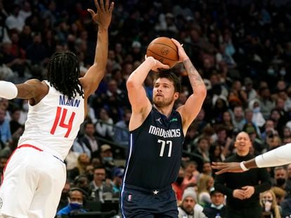 Doncic durante el partido ante los Clippers