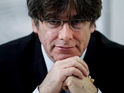 Carles Puigdemont, en el Parlamento Europeo.