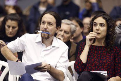 Pablo Iglesias y Gemma Ubasart.