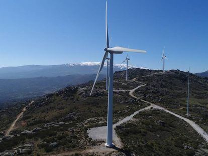 Parque eólico de Feníe Energía en Salamanca.