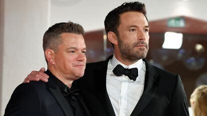 Los actores Matt Damon y Ben Affleck en el Festival de Venecia en 2021, cuando presentaron su trabajo 'El último duelo'.