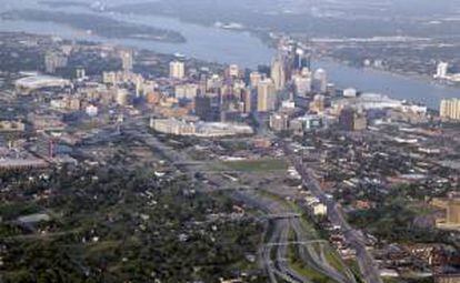 Vista aérea de Detroit, Michigan (EE.UU.) el 18 de julio de 2013. EFE/Archivo