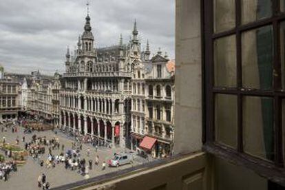 Vistas a la Grand Place de Bruselas, desde una de las habitaciones del Hotel St. Michel.