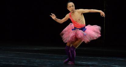 El bailarín Akira Kasai, en el Festival Cervantino.