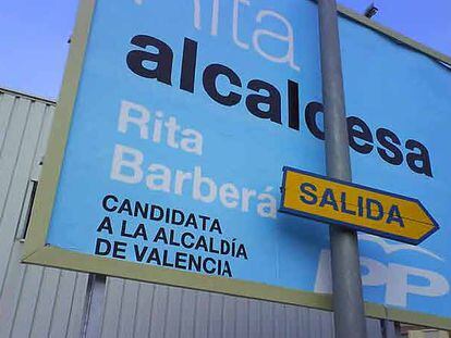 Cartel electoral de Rita Barbera