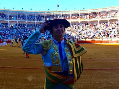Morante de la Puebla finaliza el paseíllo en la encerrona del pasado sábado en El Puerto.