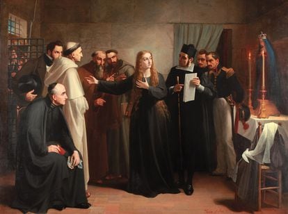 'Mariana Pineda en capilla', cuadro de 1862 de Juan Antonio de Vera Calvo.