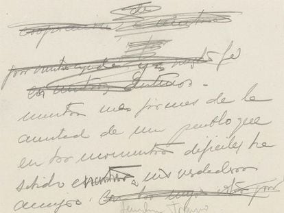 Nota original de Franco a Hitler.