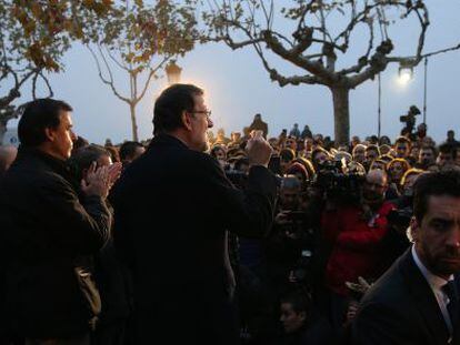 Rajoy el martes en Benavente en un acto electoral.