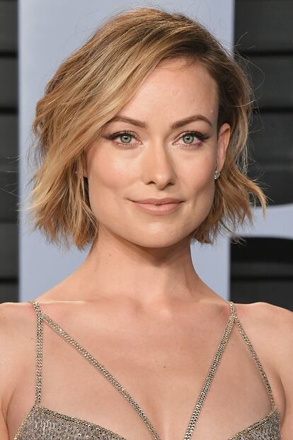 En las after parties pudimos fichar otro de los 'blunt bob' más favorecedores. Olivia Wilde apostó por la raya lateral y el efecto despeinado con puntas hacia afuera que todas deseamos.