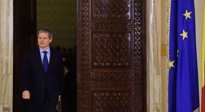 Dacian Ciolos, nuevo primer ministro rumano, este martes en Bucarest.