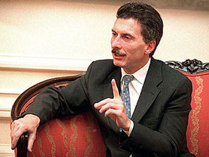 Mauricio Macri, durante la entrevista con este periódico en un hotel de Madrid.