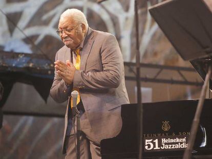 Ellis Marsalis, en el festival de jazz de San Sebastián en 2016.