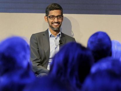 Sundar Pichai, CEO de Google, esta semana en el foro de Davos. 
