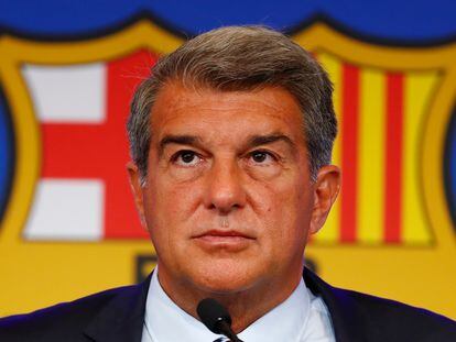 El presidente del FC Barcelona, Joan Laporta.