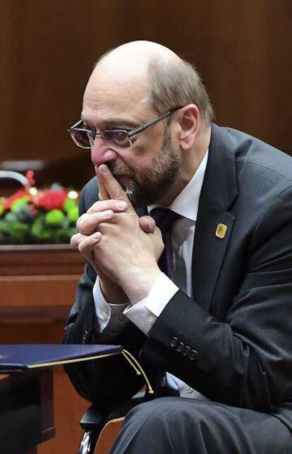 Martin Schulz, en la última cumbre europea de diciembre.