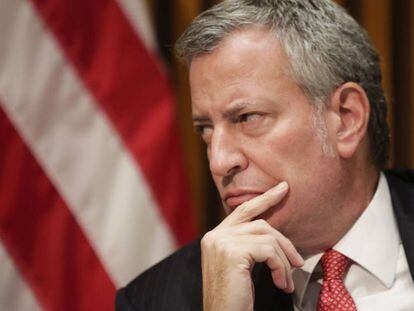 El dem&oacute;crata Bill de Blasio, en una rueda de prensa