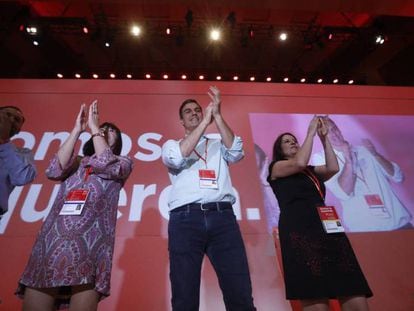 Pedro Sánchez, este sábado, al inicio del 39º Congreso del PSOE.