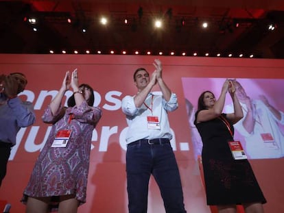 Pedro Sánchez, este sábado, al inicio del 39º Congreso del PSOE.