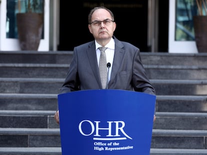 Christian Schmidt, el pasado agosto en Sarajevo.