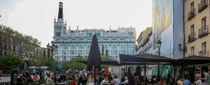 Terrazas de hostelería, en Madrid.