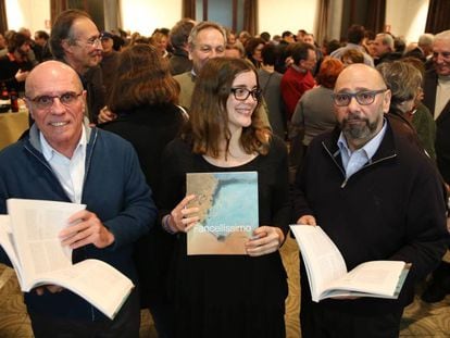 Fede Montagut, Marina Fancelli y Walter Oppenheimer, ayer en la presentaci&oacute;n del libro.