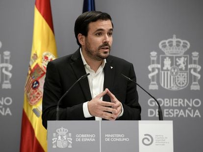 El ministro de Consumo, Alberto Garzón, en mayo de 2021.