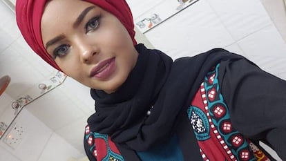 La modelo yemení Entesar al Hammadi, en una foto difundida en sus redes sociales.