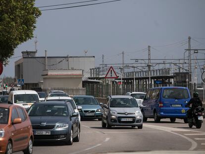 En la imagen la carretera N-II a la altura del Masnou