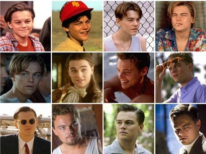 El actor Leonardo DiCaprio en diferentes pel&iacute;culas a lo largo de su trayectoria.