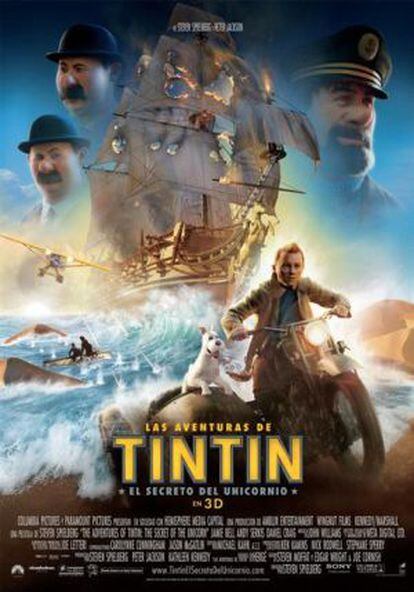 Cartel de la película Las aventuras de Tintín